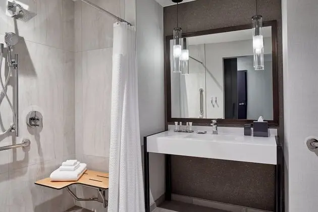 Standard Oda, 1 En Büyük (King) Boy Yatak, Engellilere Uygun (Mobility w/ Roll-in Shower)
