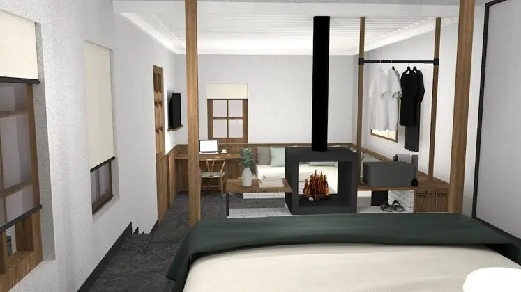 Junior Suite with Fireplace - Mountain & Sea View
