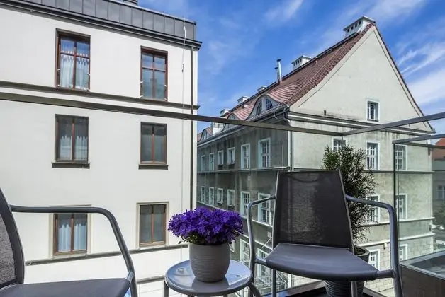 Deluxe Apart Daire, 1 Büyük (Queen) Boy Yatak ve Çekyat, Balkon (2nd floor, Dominikanska Street)