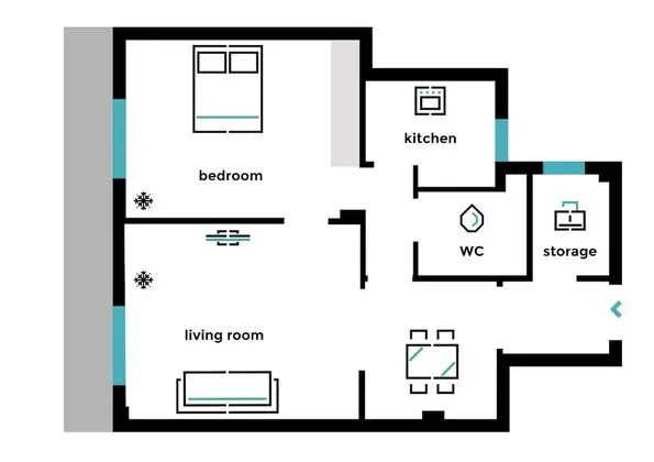 Apart Daire, 1 Yatak Odası (Acropolis Heart in Plaka)