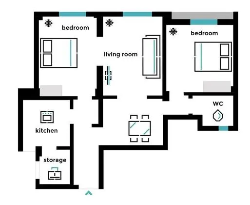 Apart Daire, 2 Yatak Odası (Acropolis Heart in Plaka)