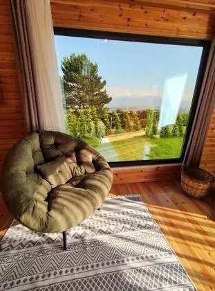 Dağ Evi, Şehir veya Dağ Manzaralı, Şömineli ve Balkonlu