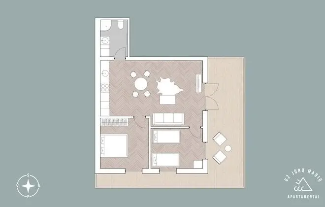 Deluxe Apart Daire, 2 Yatak Odası, Engellilere Uygun