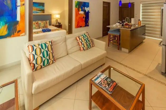 Luxury Süit, 1 Yatak Odası, Mutfak, Kısmi Deniz Manzarası