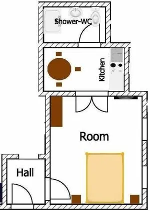 Apart Daire, 1 Yatak Odası (Downtown 2)