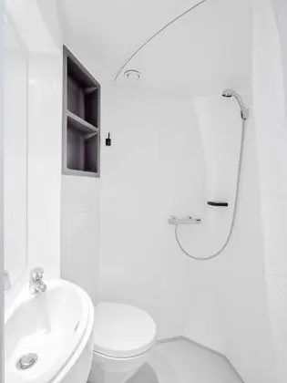 Compact Room with small bathroom