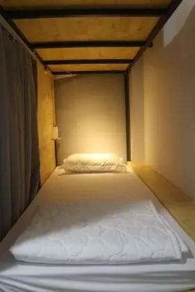 Ortak Ranzalı Oda, 1 Tek Kişilik Yatak, Balkon (Single bed in 6-bed Dormitory)