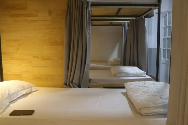 Ortak Ranzalı Oda, 1 Tek Kişilik Yatak, Balkon (Single bed in 6-bed Dormitory)