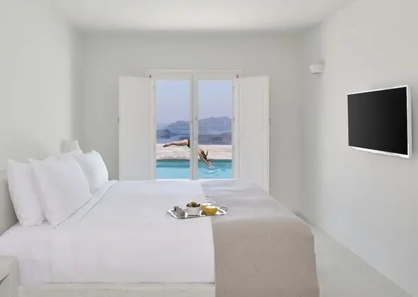 Oda, 1 Çift Kişilik Yatak, Kişiye Özel Havuzlu (Nafsika Estate, Caldera View)