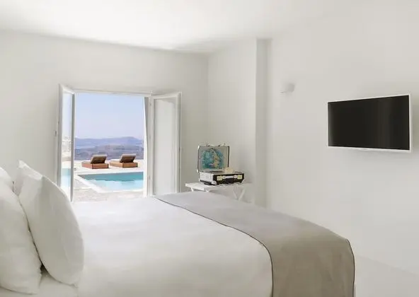 Oda, 1 Çift Kişilik Yatak, Kişiye Özel Havuzlu (Nafsika Estate, Caldera View)