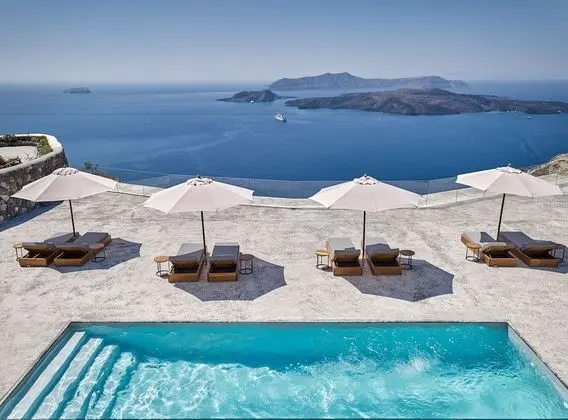 Oda, 1 Çift Kişilik Yatak, Kişiye Özel Havuzlu (Nafsika Estate, Caldera View)