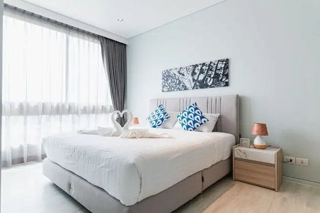 Deluxe Apartment, 2 Bedrooms, Partial Sea View