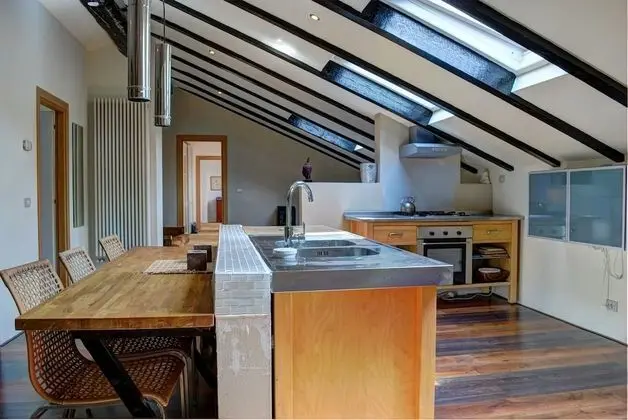 Çatı Katı (Loft), Mutfak, Üzüm Asması Manzaralı