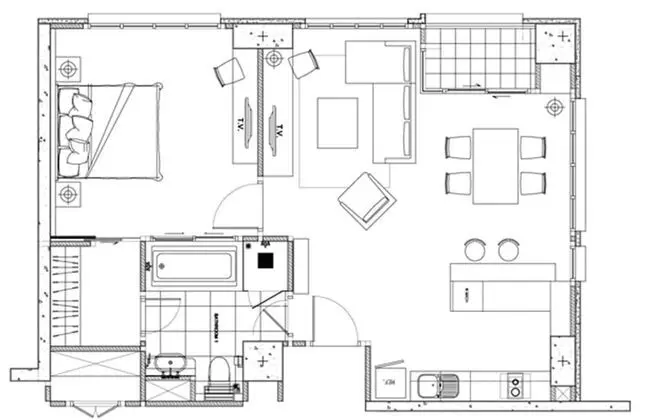 One Bedroom King bed 85 SQ.M.