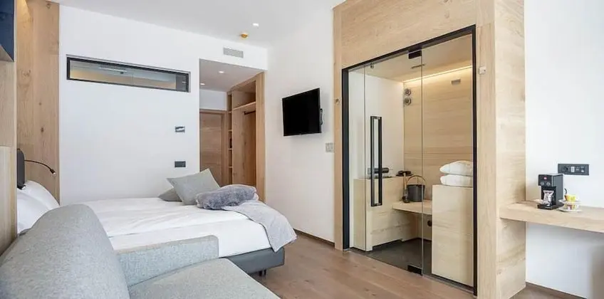 Exclusive Tek Büyük veya İki Ayrı Yataklı Oda, 1 Yatak Odası, Sauna, Dağ Manzaralı