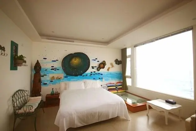 Deluxe Tek Büyük Yataklı Oda, 2 Çift Kişilik Yatak, Sigara İçilmez, Okyanus Manzaralı