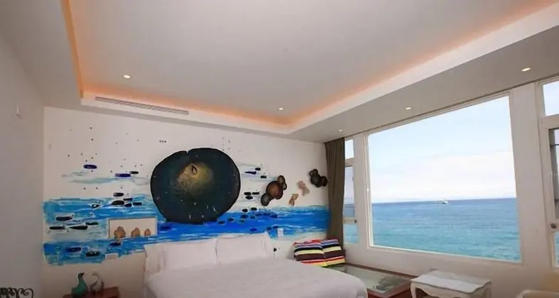 Deluxe Tek Büyük Yataklı Oda, 2 Çift Kişilik Yatak, Sigara İçilmez, Okyanus Manzaralı