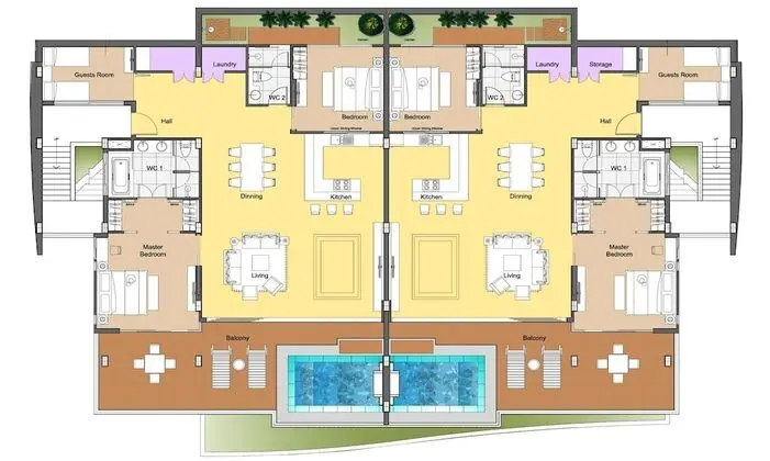 Luxury Villa, 3 Yatak Odası, Deniz Manzaralı (Sweet Dream Pool Villa)