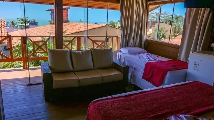 Superior Dağ Evi, Balkon, Kısmi Deniz Manzarası