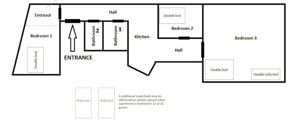 City Apart Daire, 3 Yatak Odası