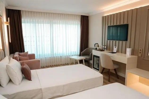 Deluxe Twin Oda, Yandan Deniz Manzaralı, İki Tek Kişilik Yataklı