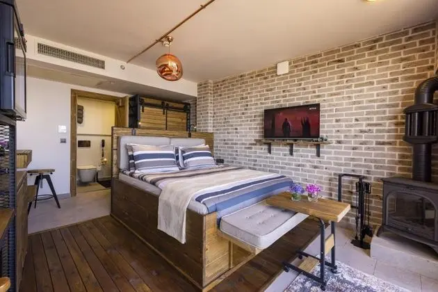 Deluxe Çift Kişilik Oda, Deniz Manzaralı, Şömineli ve Balkonlu