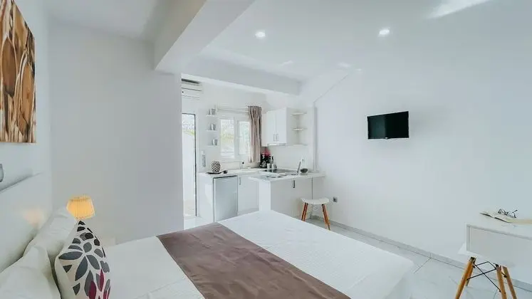 Deluxe Stüdyo, 1 Yatak Odası, Küçük Mutfak, Plaj Manzaralı