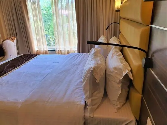 Deluxe Tek Büyük Yataklı Oda, Balkon, Havuz Manzaralı