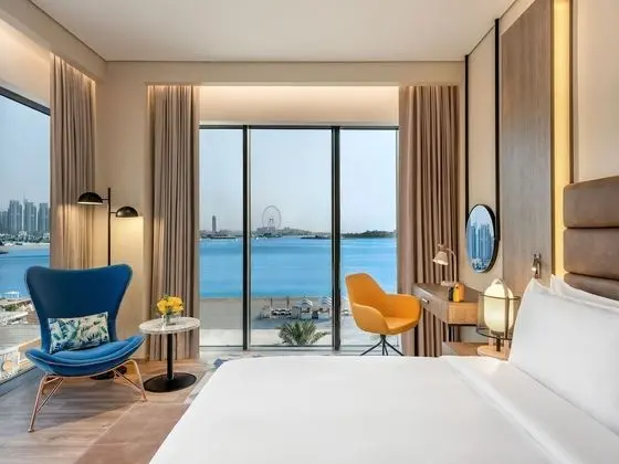 Oda, 1 En Büyük (King) Boy Yatak, Balkon (Palm Beachfront View)