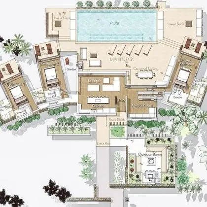 Luxury Villa, 3 Yatak Odası, Plaj Manzaralı, Denize Sıfır