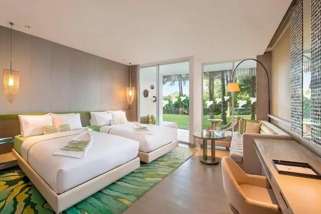 Oda, 2 Büyük (Queen) Boy Yatak, Sigara İçilmez, Balkon (Wonderful Garden Escape)