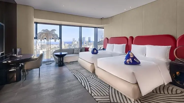 Spectacular Room, Oda, 2 Çift Kişilik Yatak, Sigara İçilmez, Kısmi Deniz Manzarası