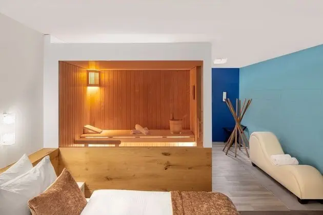 Tek Büyük Yataklı Oda, 1 Yatak Odası, Sauna, Dağ Manzaralı