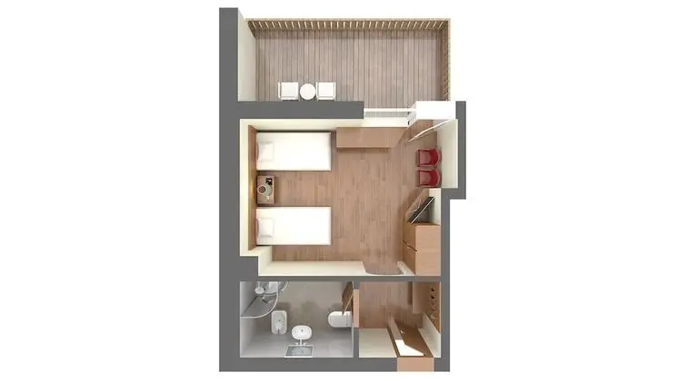 Economy Tek Büyük veya İki Ayrı Yataklı Oda