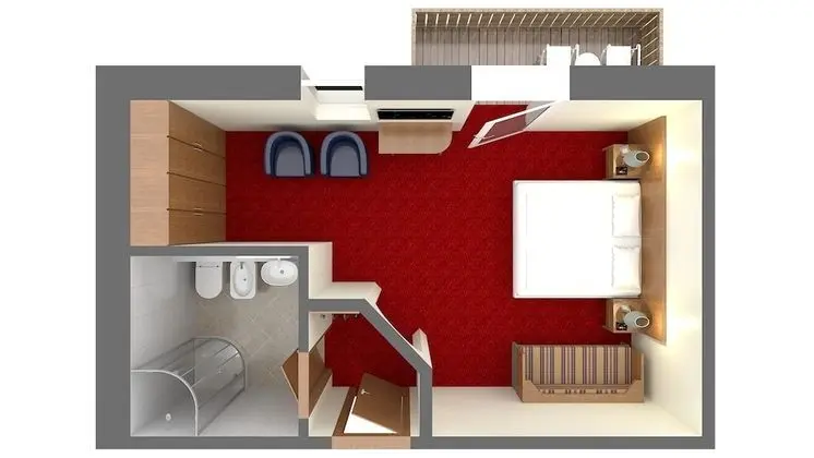 Superior Tek Büyük veya İki Ayrı Yataklı Oda