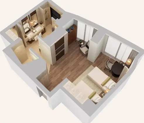 Deluxe İki Ayrı Yataklı Oda, Şehir Manzaralı