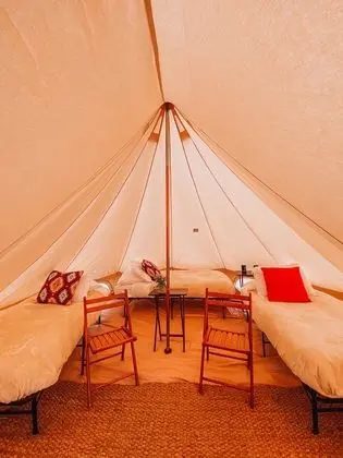 Triple Tent With Shared Bathroom