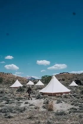Twin Tent With Shared Bathroom