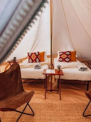 Twin Tent With Shared Bathroom