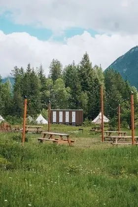 Twin Tent With Shared Bathroom