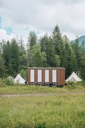 Twin Tent With Shared Bathroom