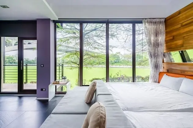 Superior Dört Kişilik Oda, Balkon, Bahçe Manzaralı