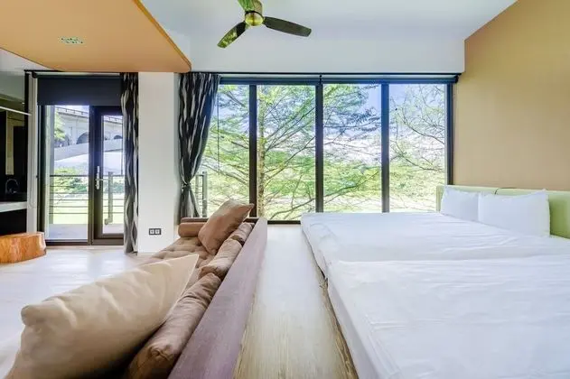 Superior Dört Kişilik Oda, Balkon, Bahçe Manzaralı