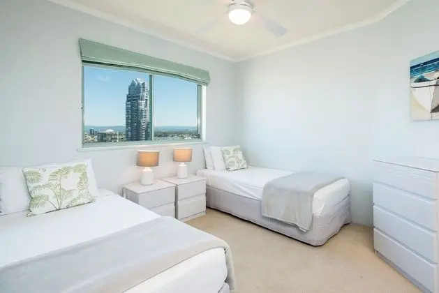 Deluxe Apart Daire, 2 Yatak Odası, Okyanus Manzaralı, Denize Sıfır (1 Night Ocean View)