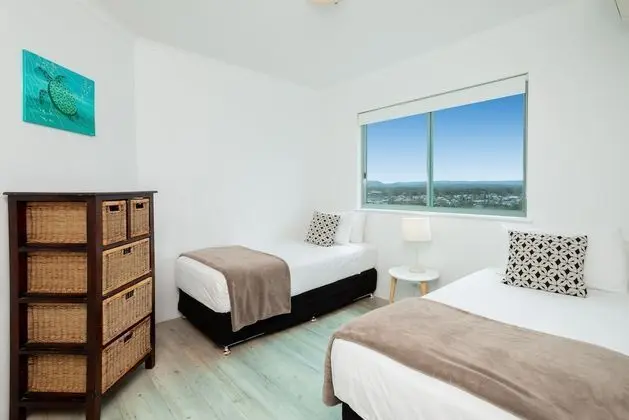 Deluxe Apart Daire, 2 Yatak Odası, Okyanus Manzaralı, Denize Sıfır (1 Night Ocean View)