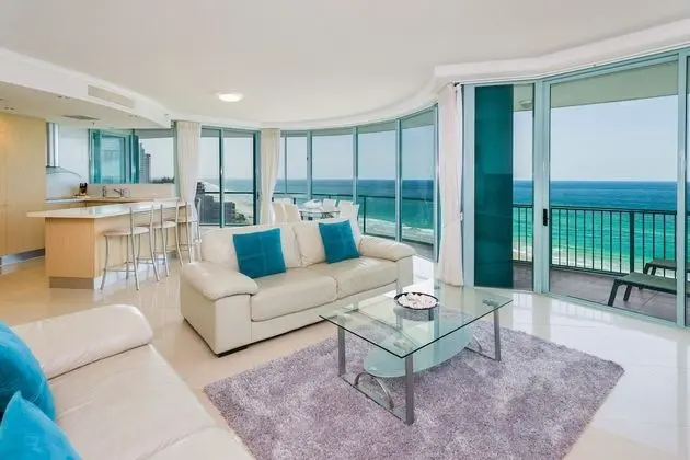 Deluxe Apart Daire, 2 Yatak Odası, Okyanus Manzaralı, Denize Sıfır (1 Night Ocean View)