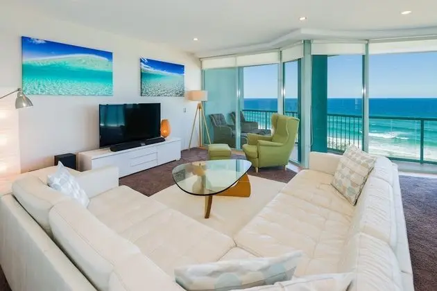 Deluxe Apart Daire, 2 Yatak Odası, Okyanus Manzaralı, Denize Sıfır (1 Night Ocean View)