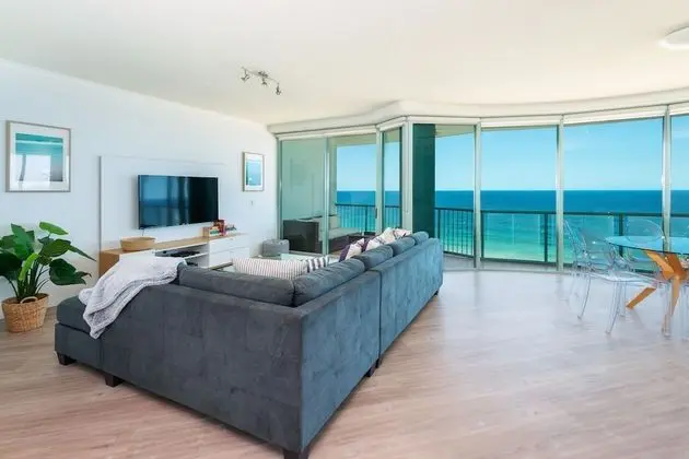 Deluxe Apart Daire, 2 Yatak Odası, Okyanus Manzaralı, Denize Sıfır (1 Night Ocean View)