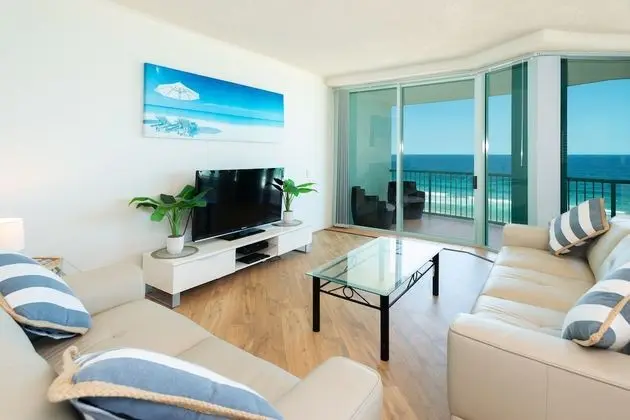 Deluxe Apart Daire, 2 Yatak Odası, Okyanus Manzaralı, Denize Sıfır (1 Night Ocean View)