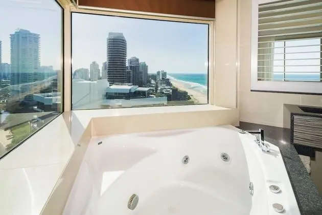 Deluxe Apart Daire, 2 Yatak Odası, Okyanus Manzaralı, Denize Sıfır (1 Night Ocean View)